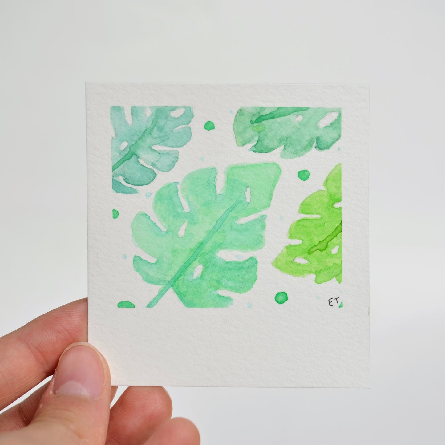 Mini Painting Kit- Tropical Leaves