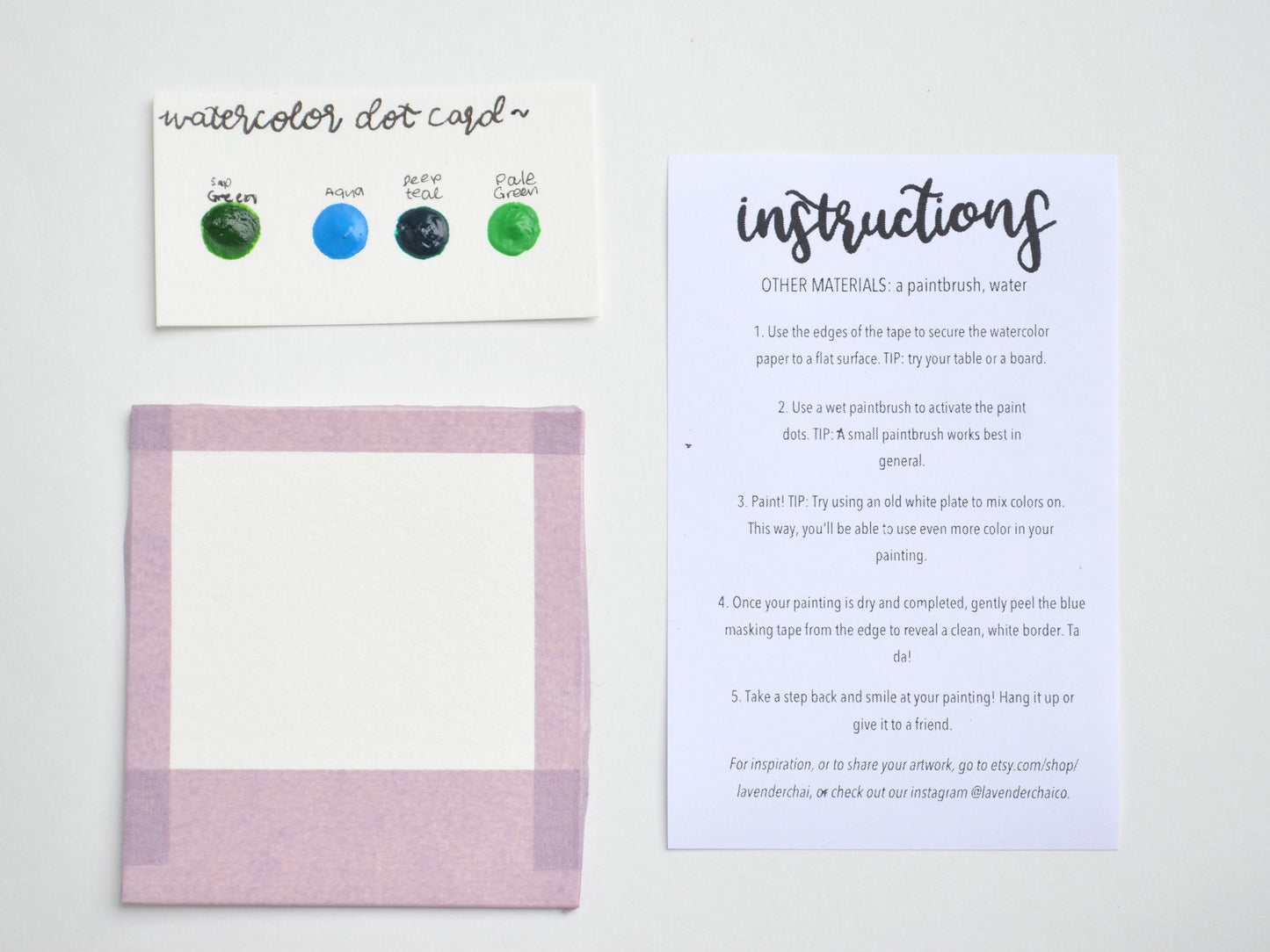 Mini Painting Kit- Tropical Leaves