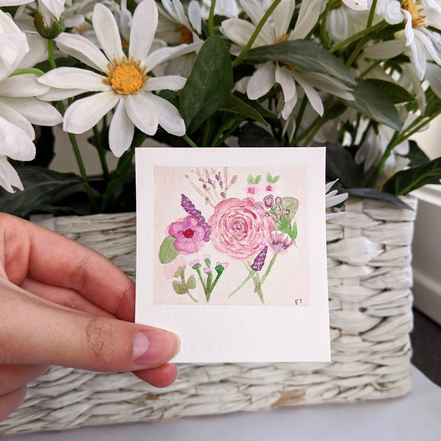 Mini Painting Kit- Pretty Pink Florals