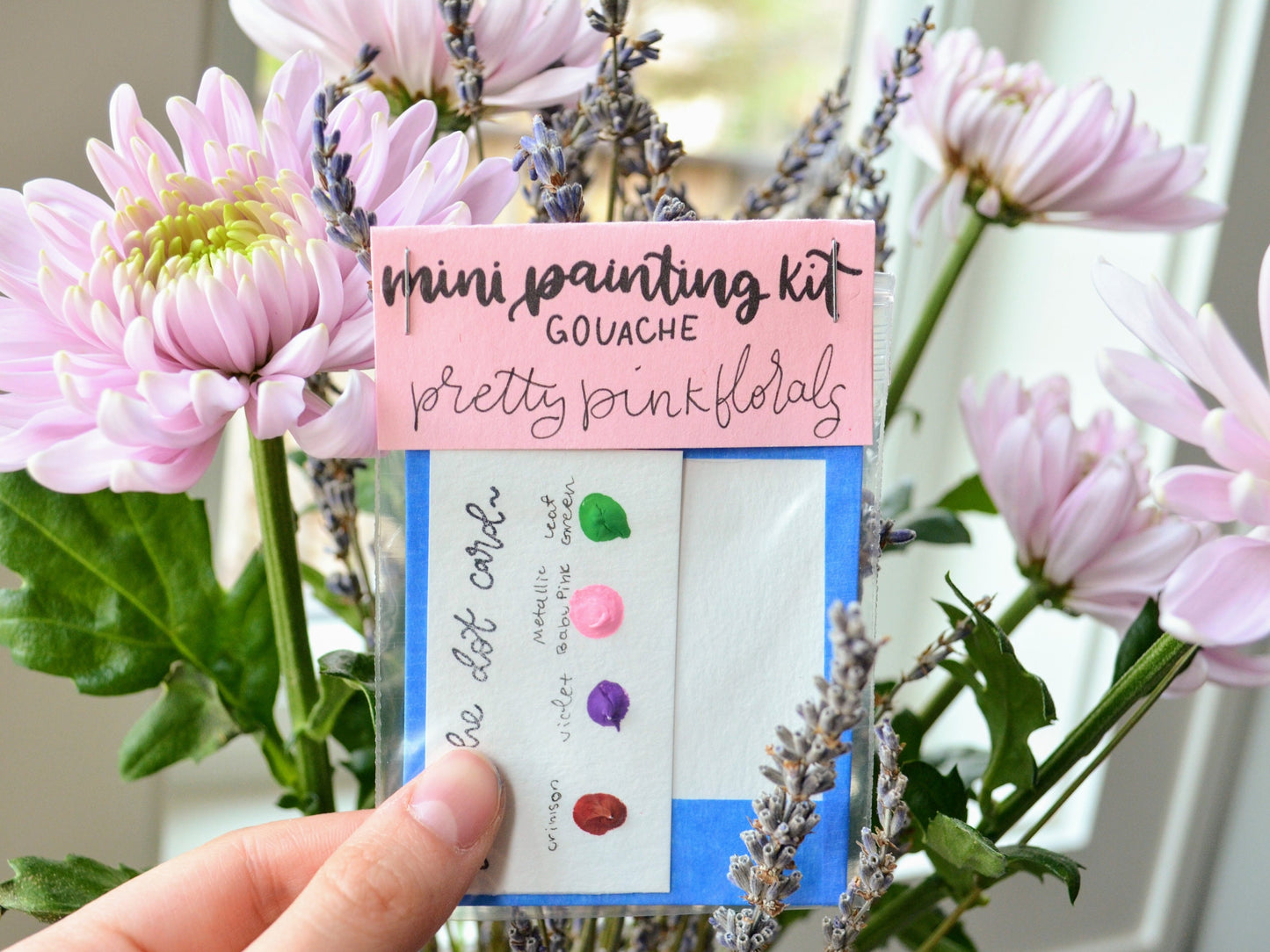 Mini Painting Kit- Pretty Pink Florals