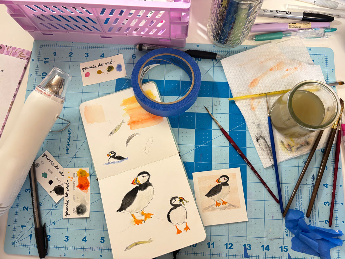 The Story of the Puffin Mini Painting Kit