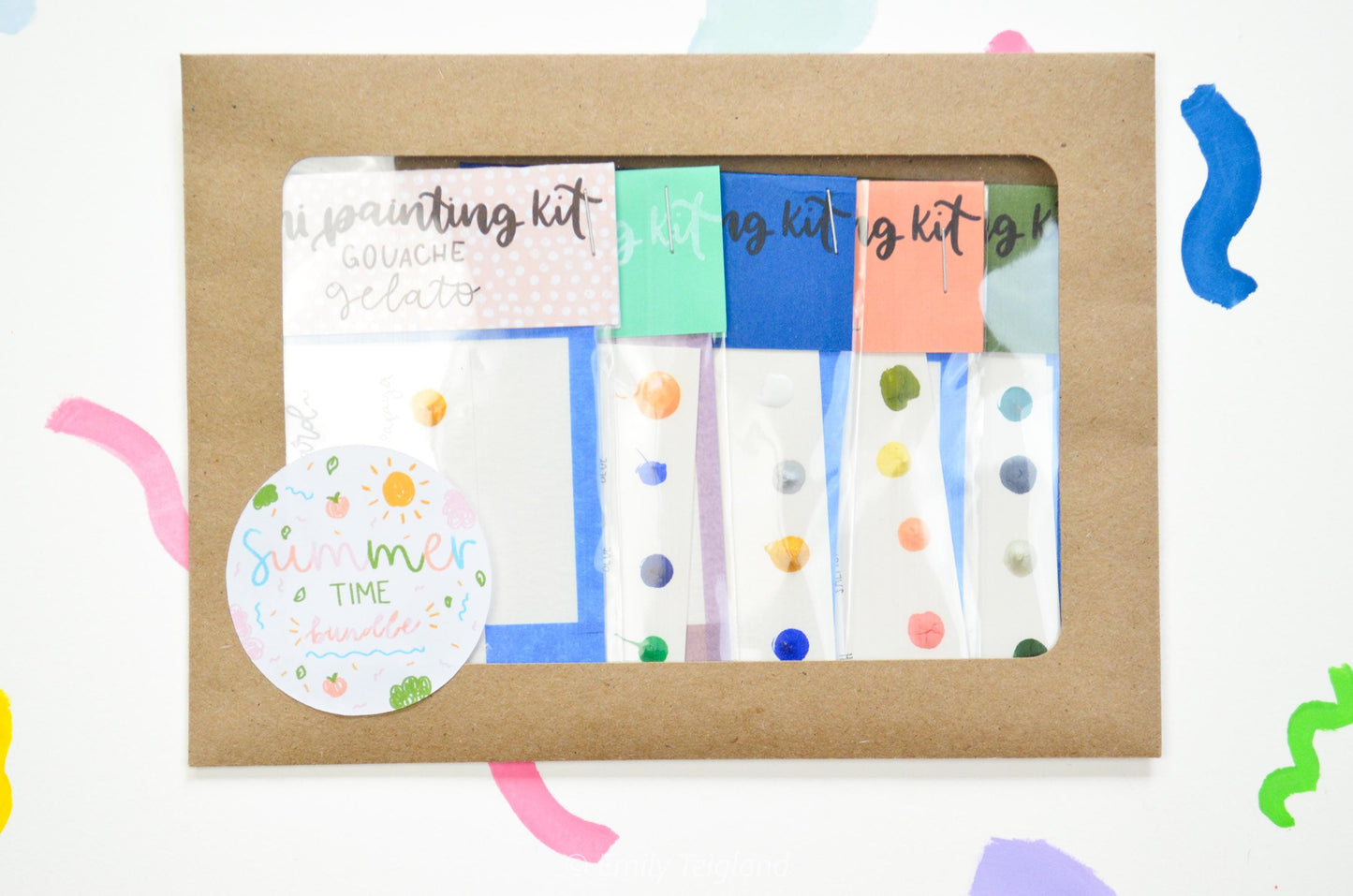 Summertime Mini Painting Kit Watercolor BUNDLE