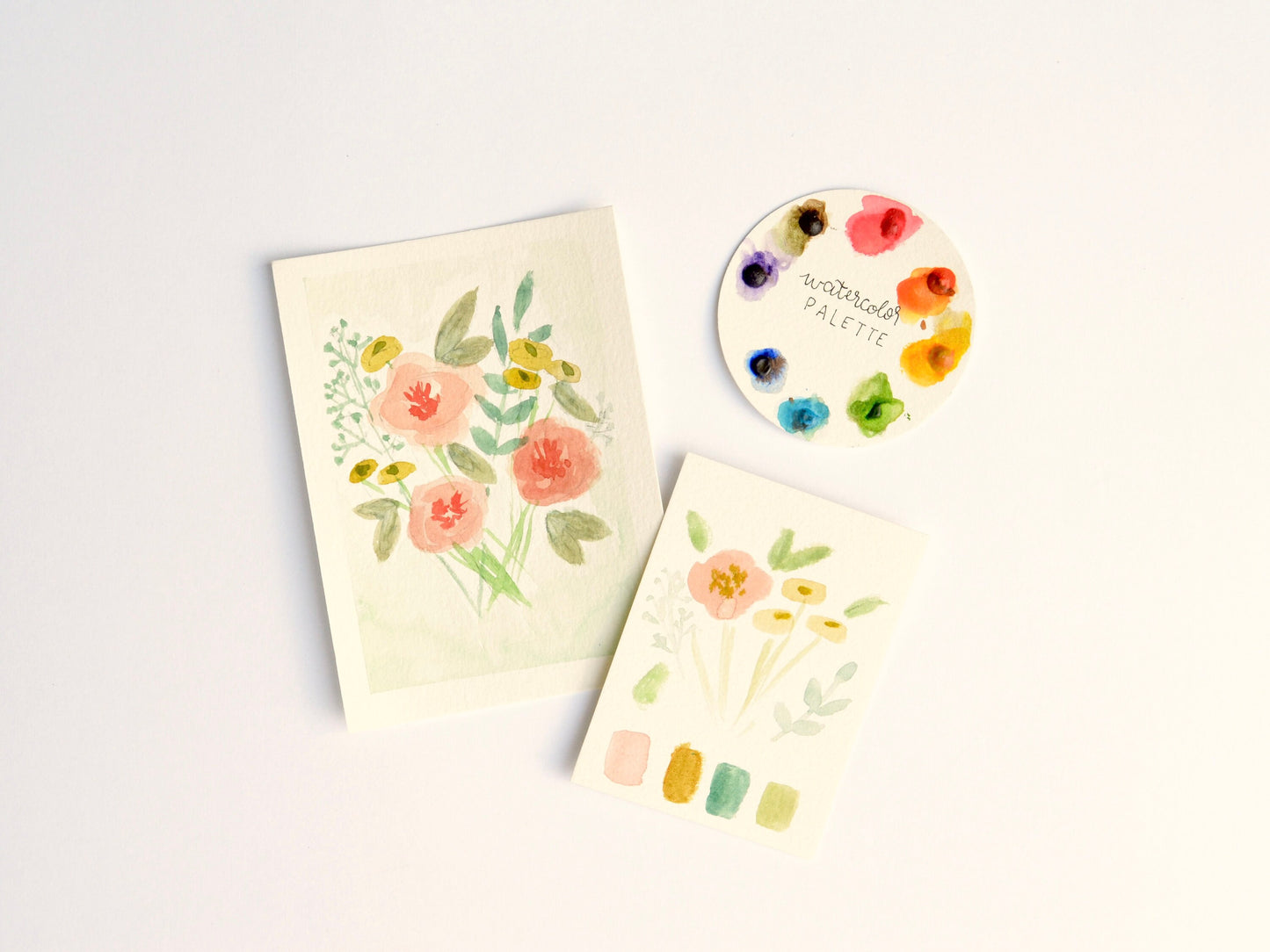 DIY Painting Kit BUNDLE Watercolor & Gouache + 4 FREE Brushes!