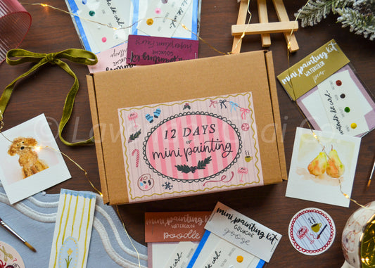 12 Days of Mini Painting Kits | 12-Day Advent Calendar