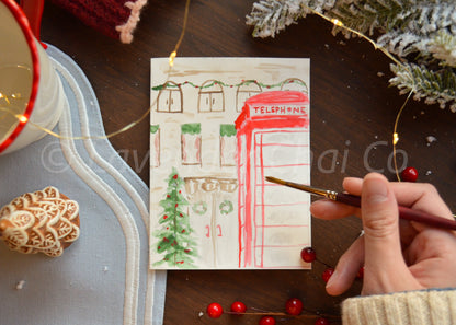 Bundle- Holiday Watercolor Greeting Card Painting Kits