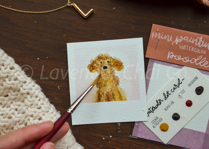 Mini Painting Kit- Poodle
