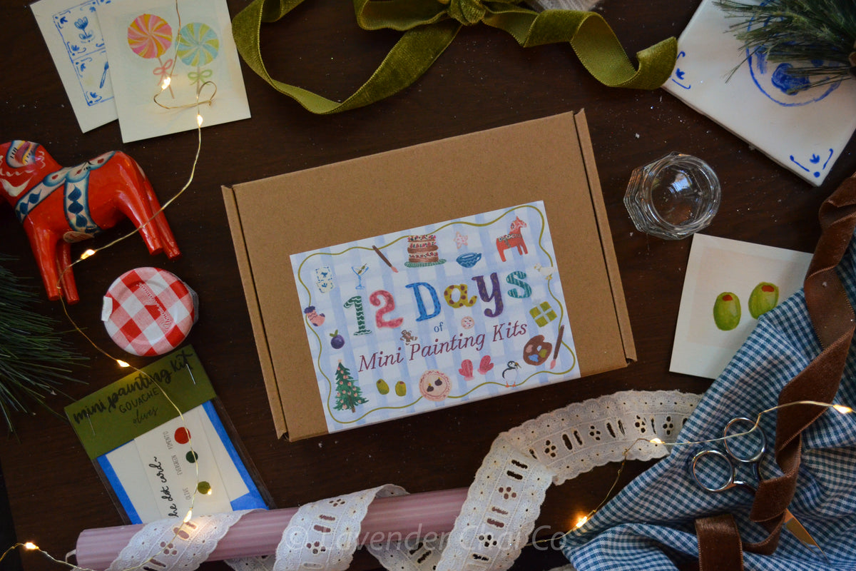 12 Days of Mini Painting Kits | 12-Day Advent Calendar