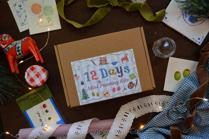 12 Days of Mini Painting Kits | 12-Day Advent Calendar