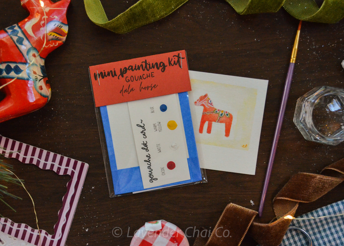 Mini Painting Kit- Dala Horse
