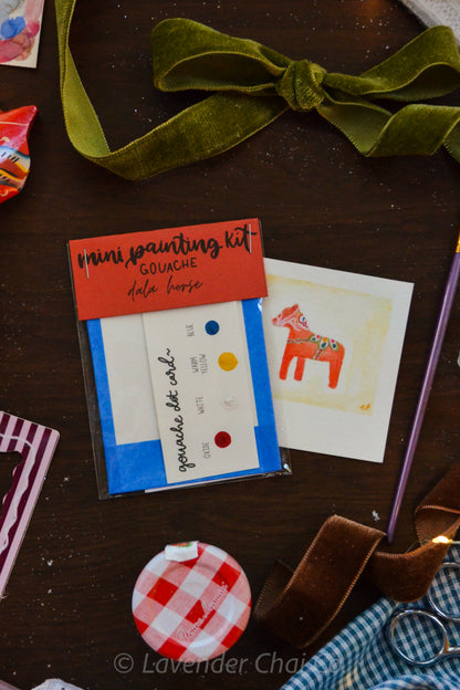Mini Painting Kit- Dala Horse