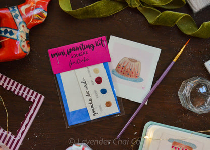 Mini Painting Kit- Fruitcake