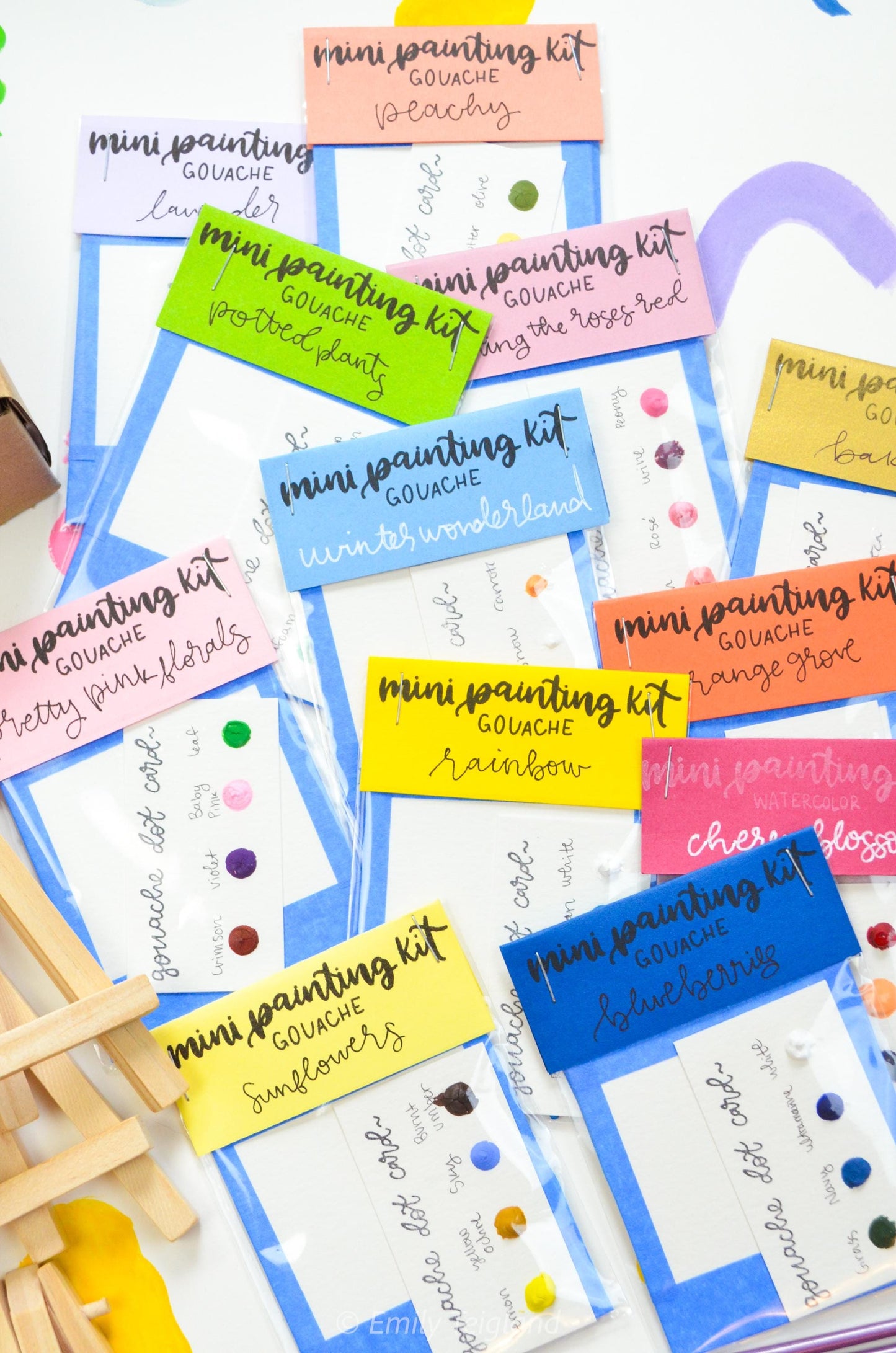 DIY Painting Party Mini Kit with Easels