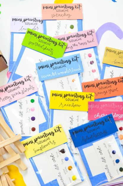 DIY Painting Party Mini Kit with Easels