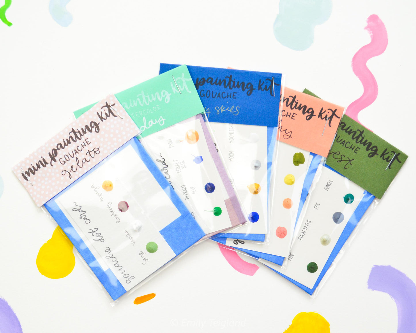 Summertime Mini Painting Kit Watercolor BUNDLE