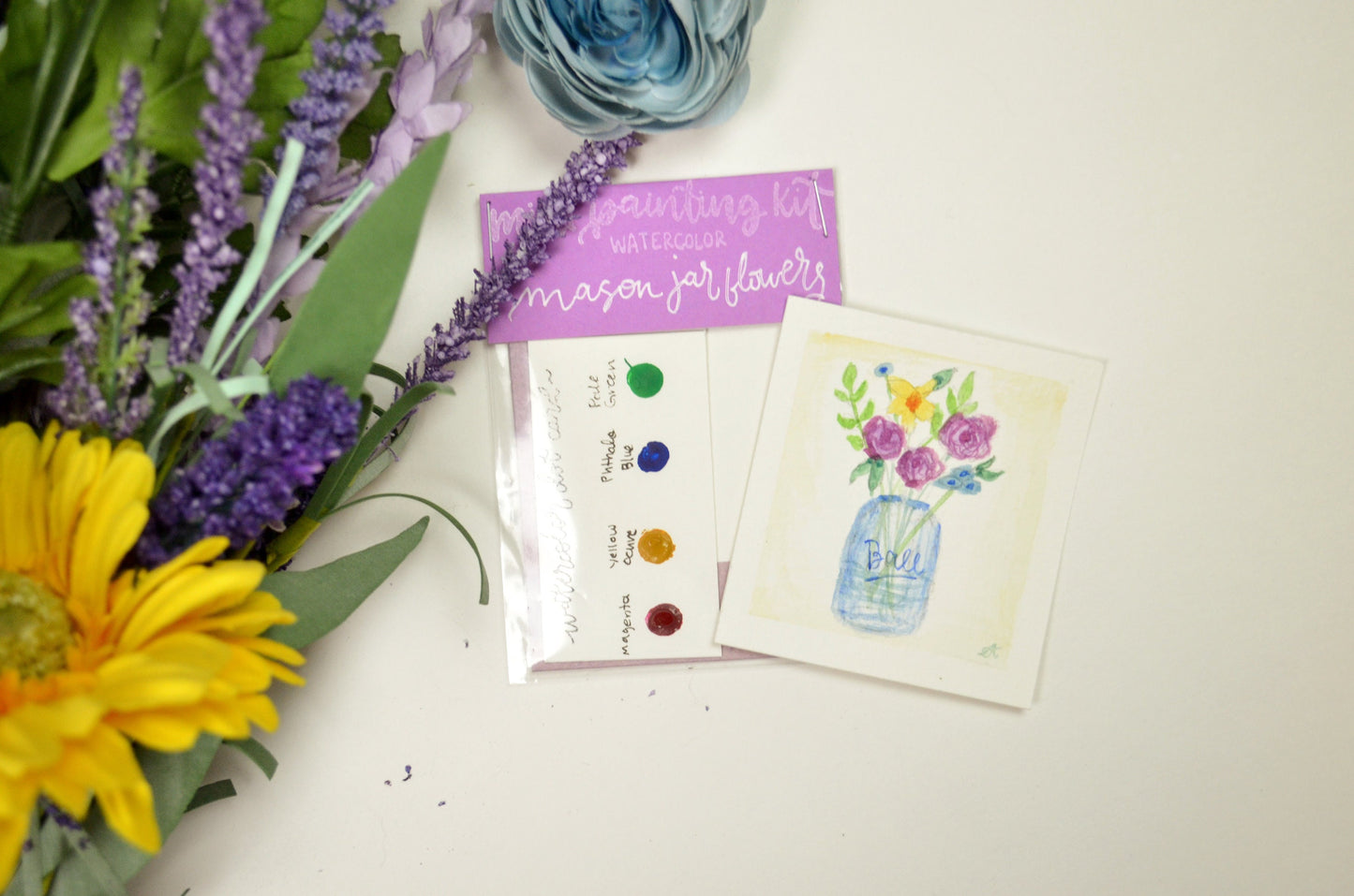 Mini Painting Kit- Mason Jar Flowers