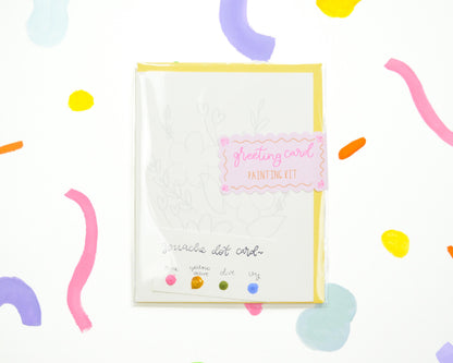 Flowers Watercolor Greeting Card Painting Kit