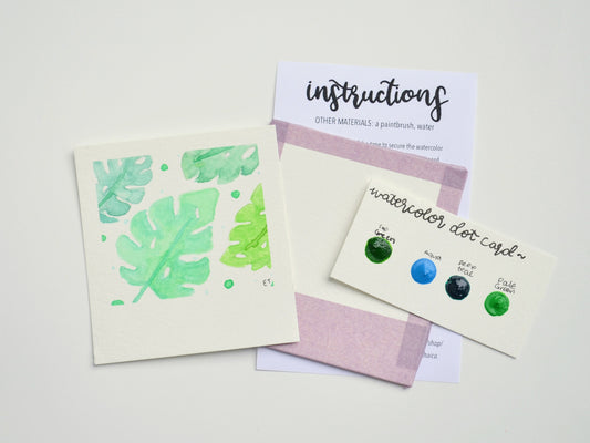 Mini Painting Kit- Tropical Leaves