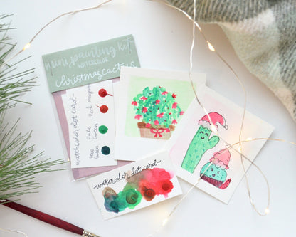 Mini Painting Kit- Christmas Cactus
