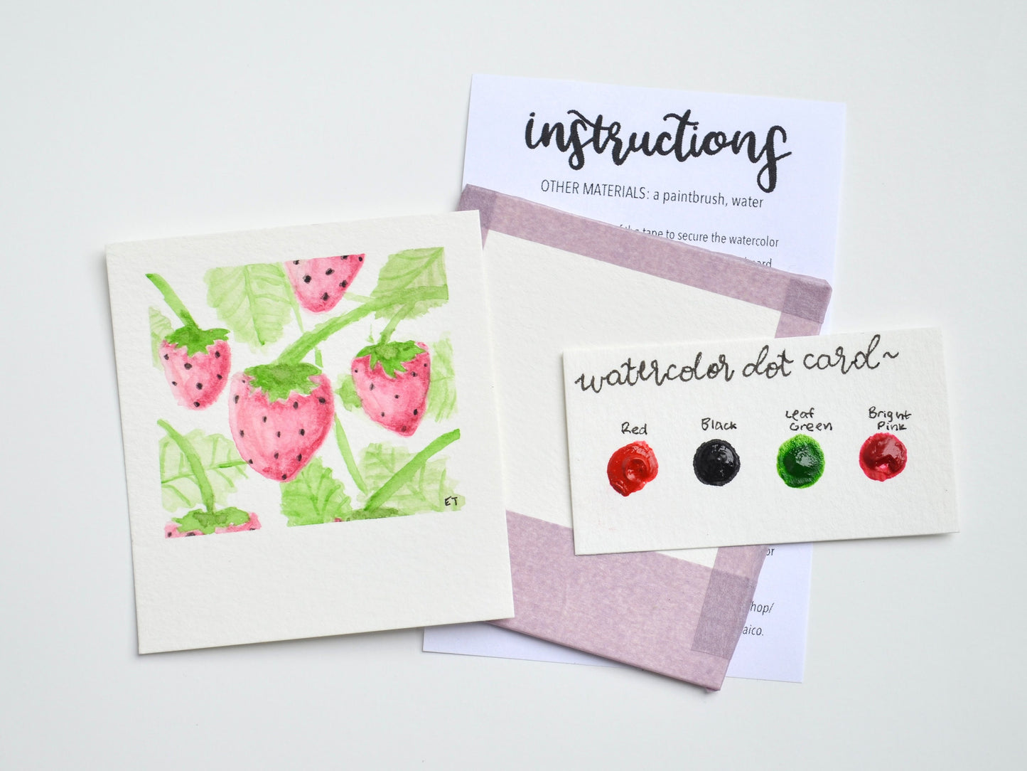 Mini Painting Kit- Strawberries