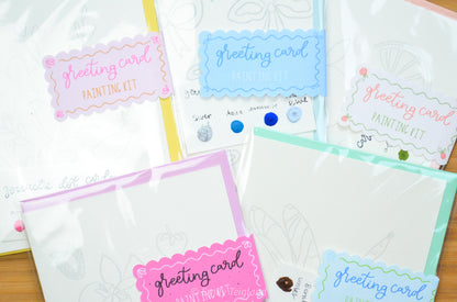 Strawberries Watercolor Greeting Card Painting Kit