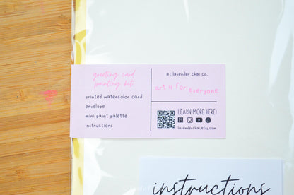 Dragonfly Watercolor Greeting Card Painting Kit