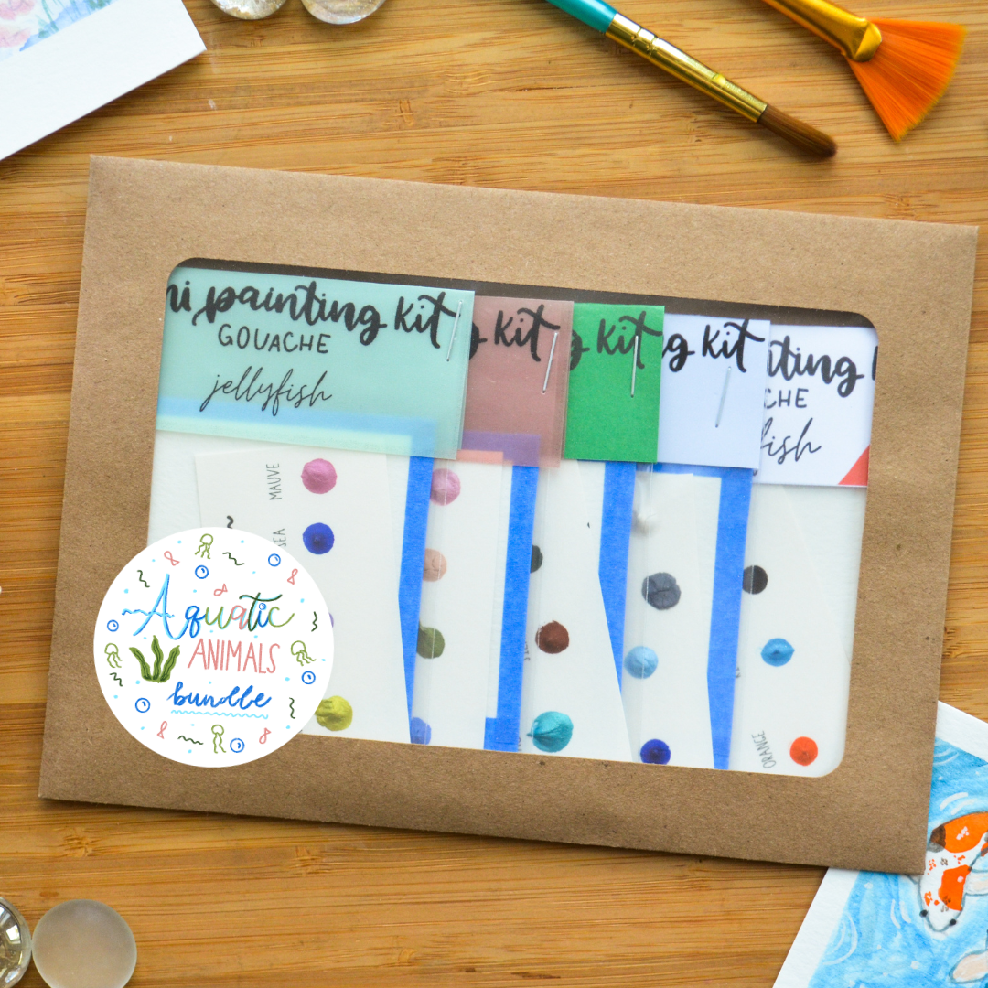 Aquatic Animals Mini Painting Kit BUNDLE