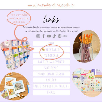 DIY Painting Party Mini Kit with Easels