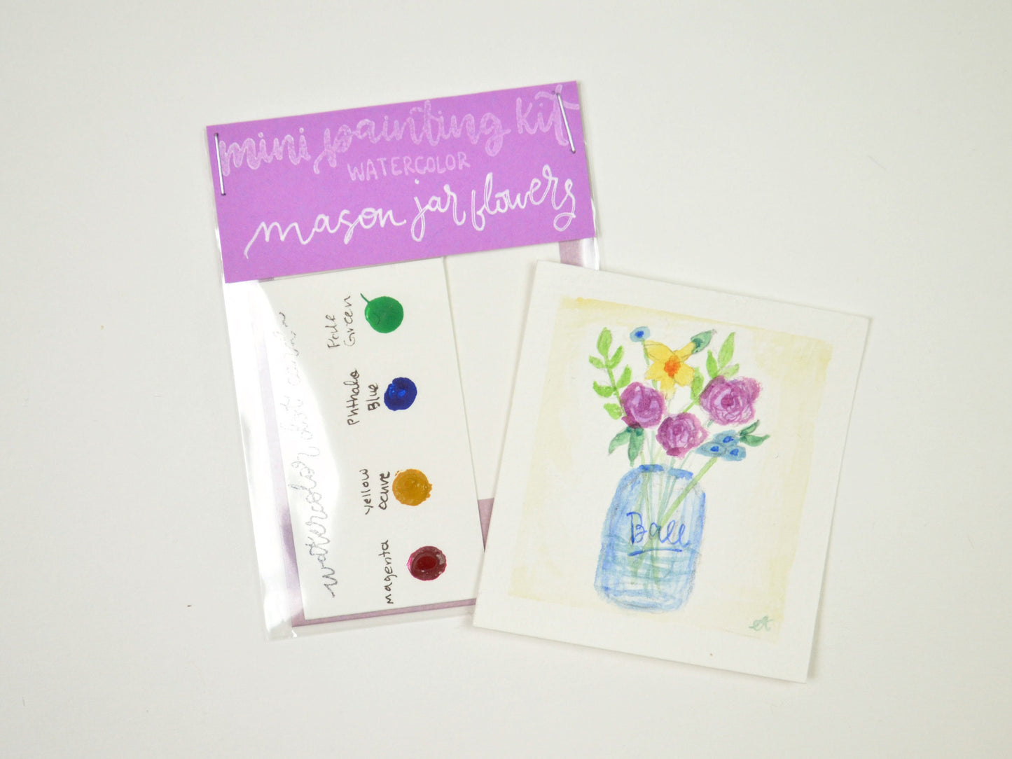 Mini Painting Kit- Mason Jar Flowers