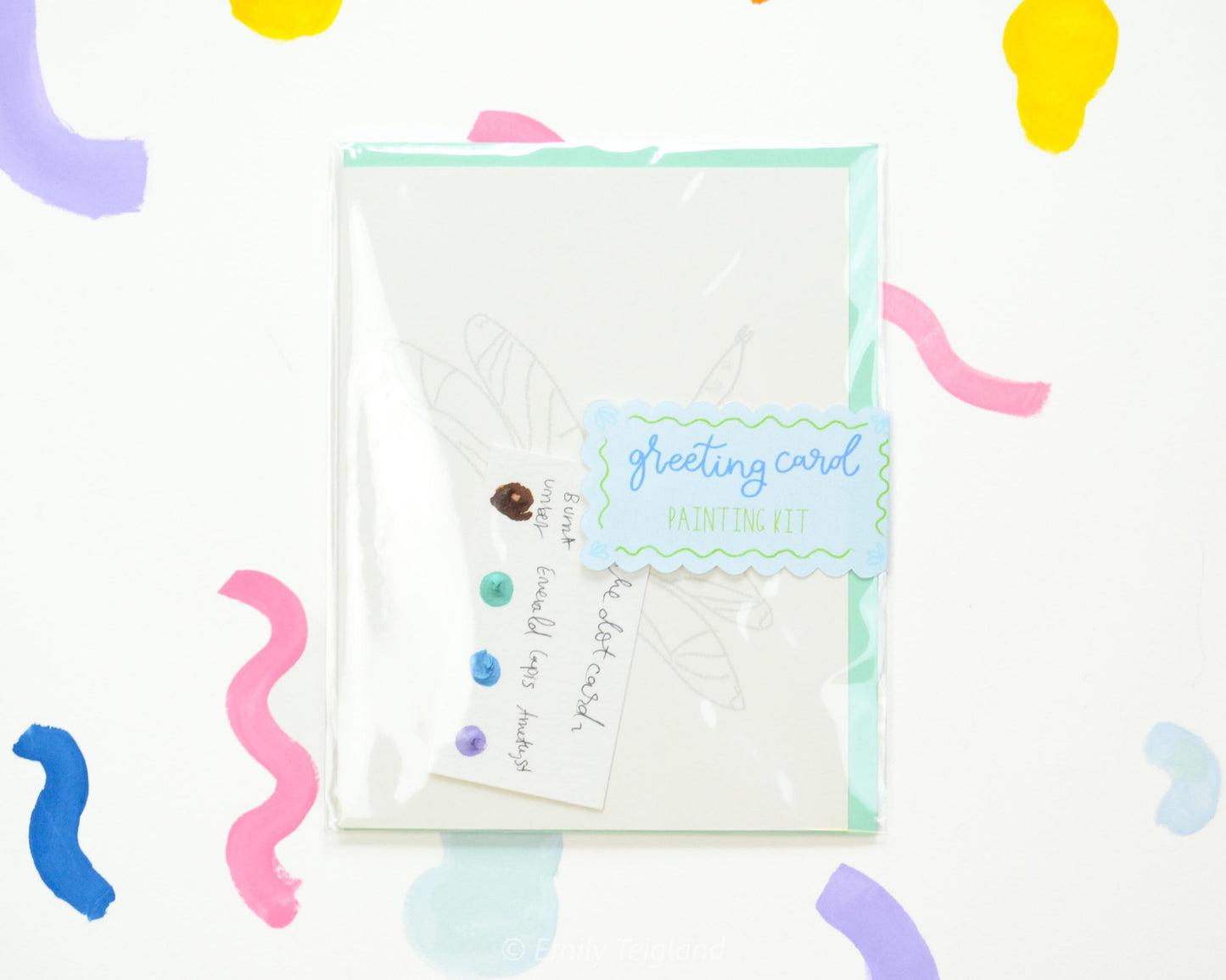 Dragonfly Watercolor Greeting Card Painting Kit