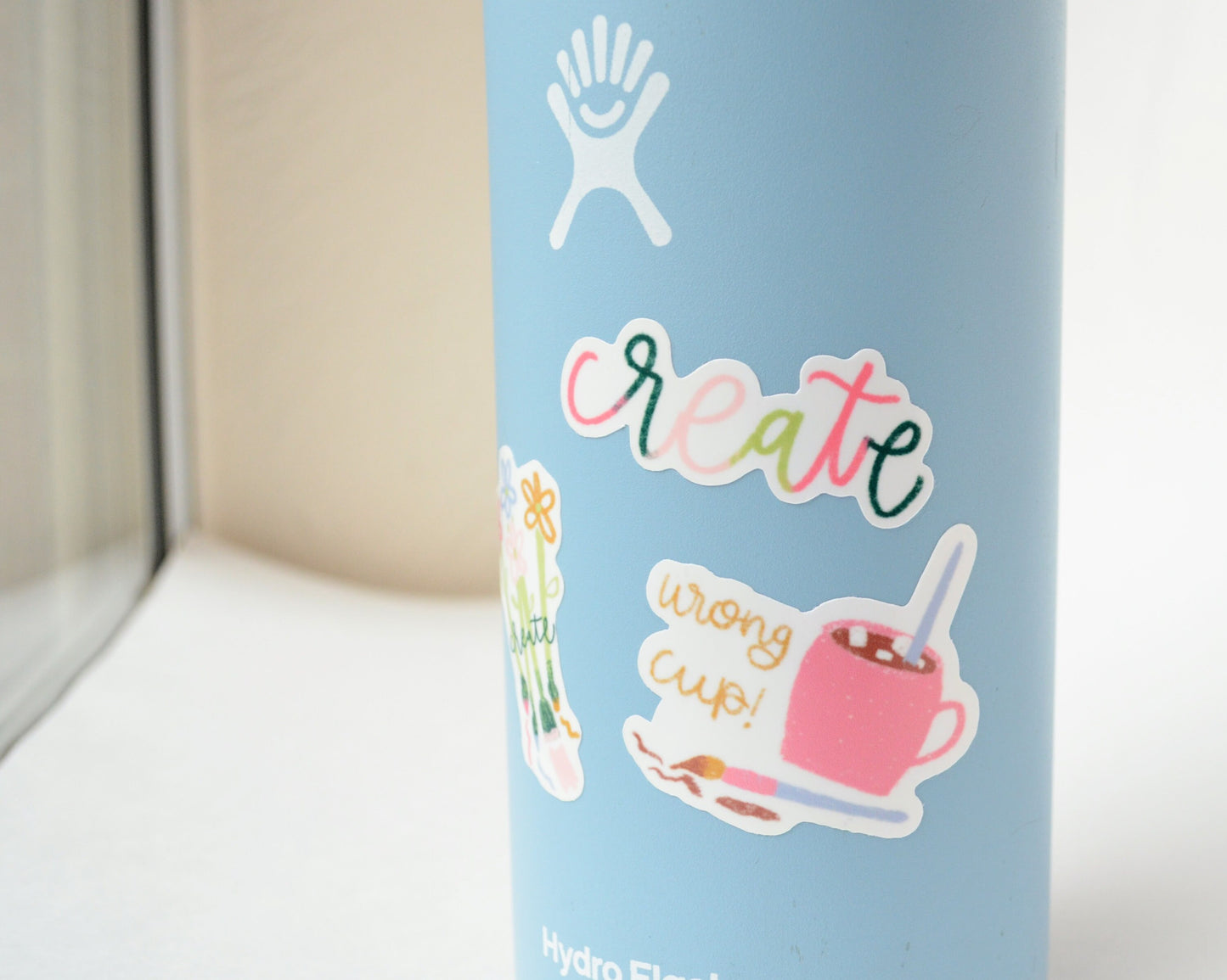 Happy Painting Rainbow Vinyl Artist Gift Sticker