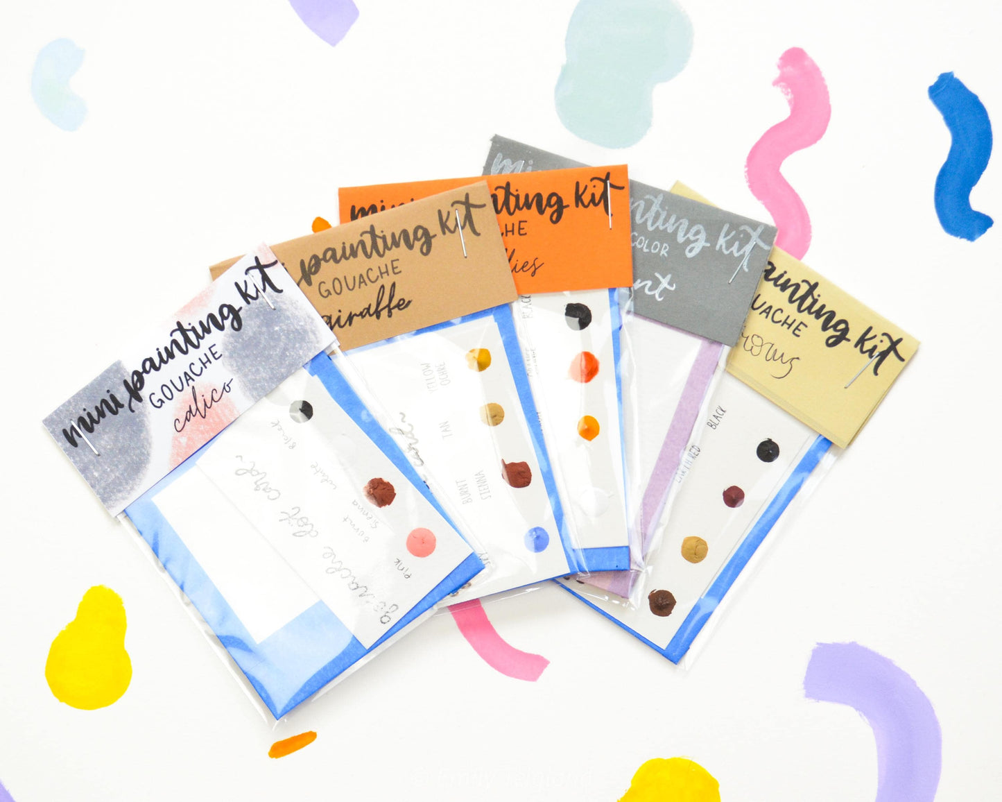 Animal Friends Mini Painting Kit Watercolor BUNDLE