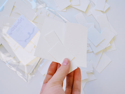 Watercolor Paper Scrap Bundle- Cold-Pressed 140 lb