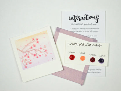 Mini Painting Kit- Cherry Blossoms