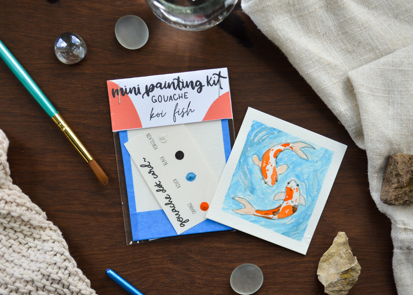Mini Painting Kit- Koi Fish