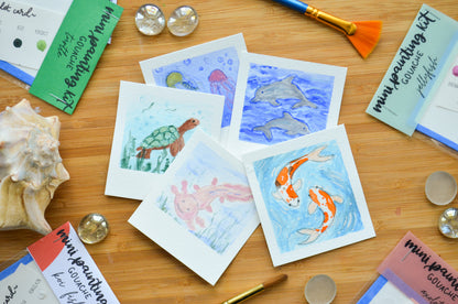 Aquatic Animals Mini Painting Kit BUNDLE