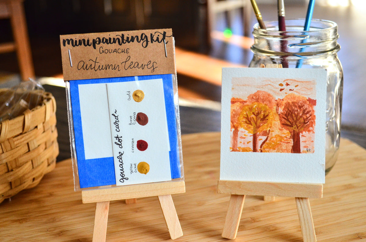 Mini Painting Kit- Autumn Leaves