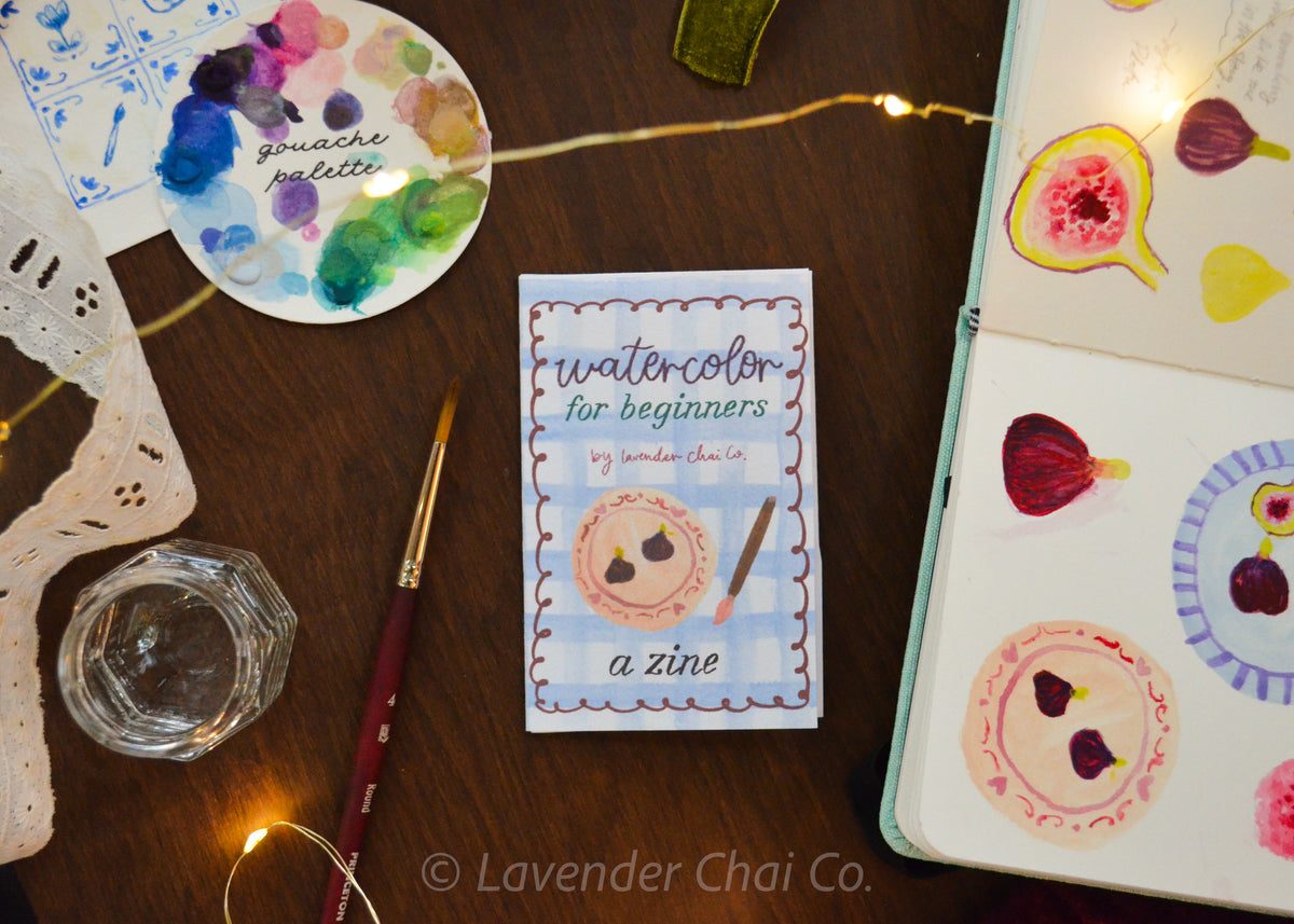 Gift Set Watercolor for Beginners Zine