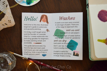Gift Set Watercolor for Beginners Zine