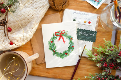 Bundle- Holiday Watercolor Greeting Card Painting Kits