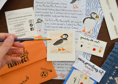 September 2026 Puffins - The Monthly Mini Painting Club Catch Up