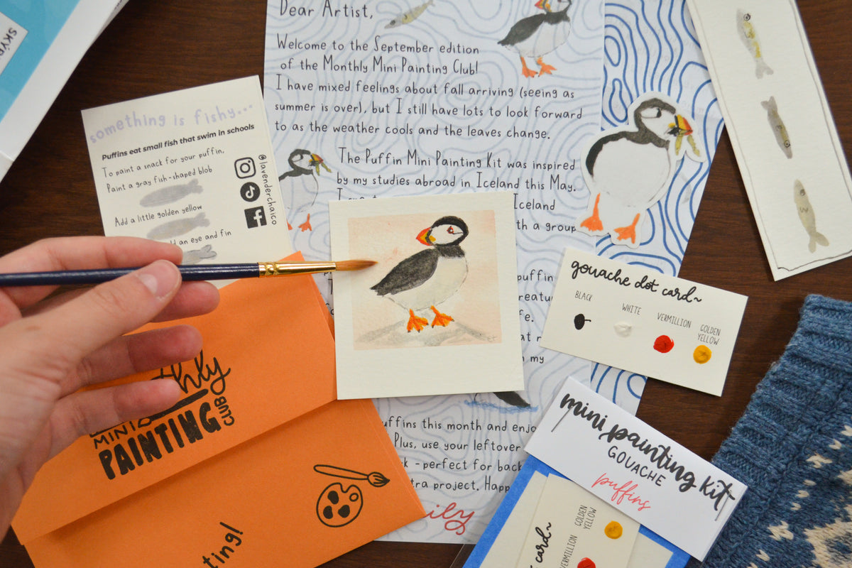 Mini Painting Kit- Puffin
