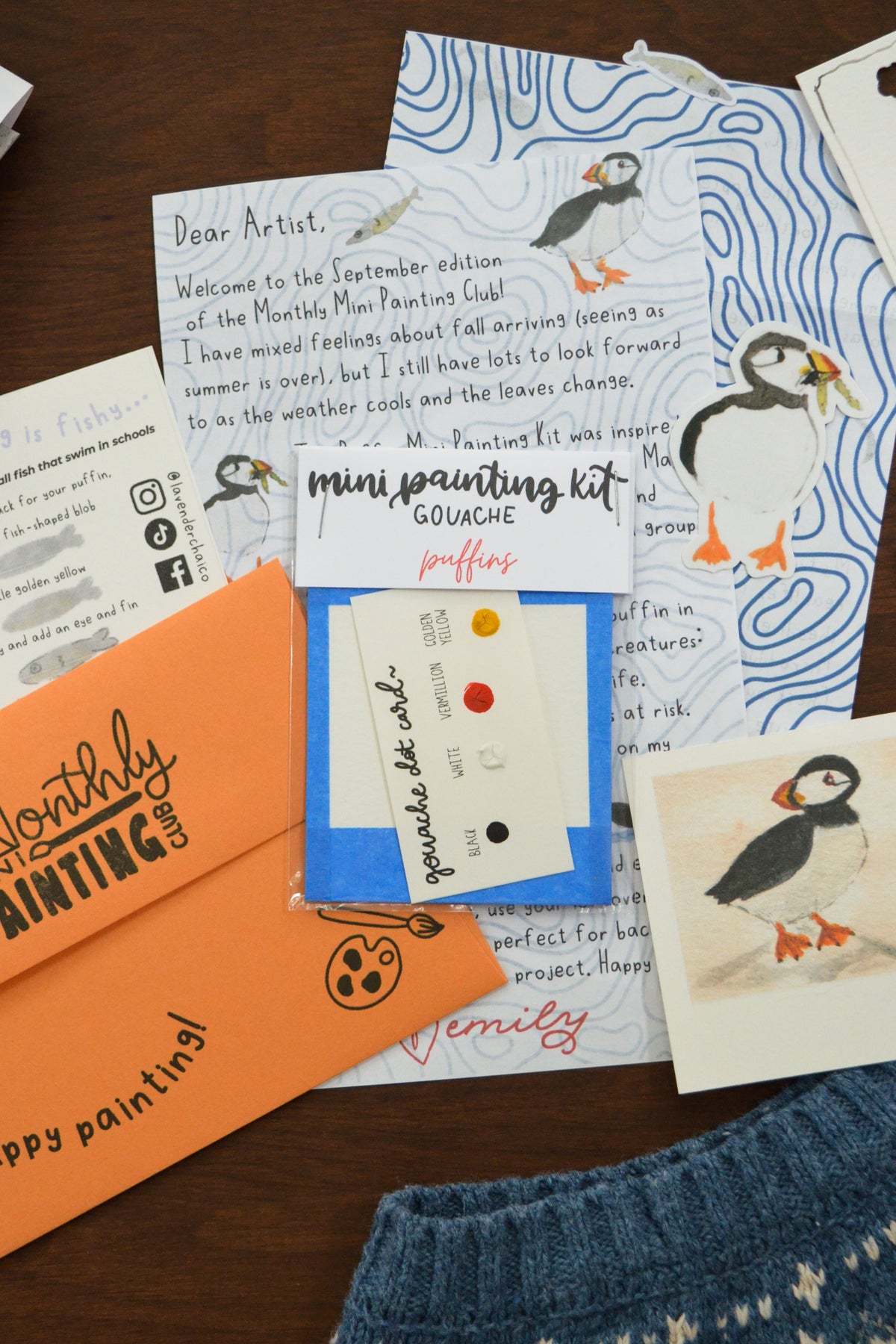 Mini Painting Kit- Puffin