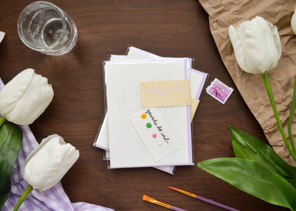 Tulip Watercolor Greeting Card Painting Kit