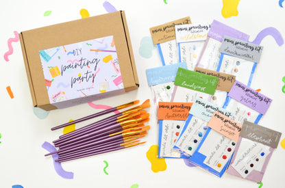 DIY Painting Party Mini Kit with Easels