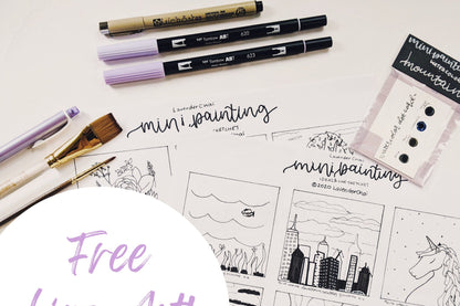 Mini Painting Kit- Wildflowers