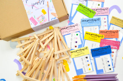 DIY Painting Party Mini Kit with Easels