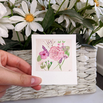 Mini Painting Kit- Pretty Pink Florals