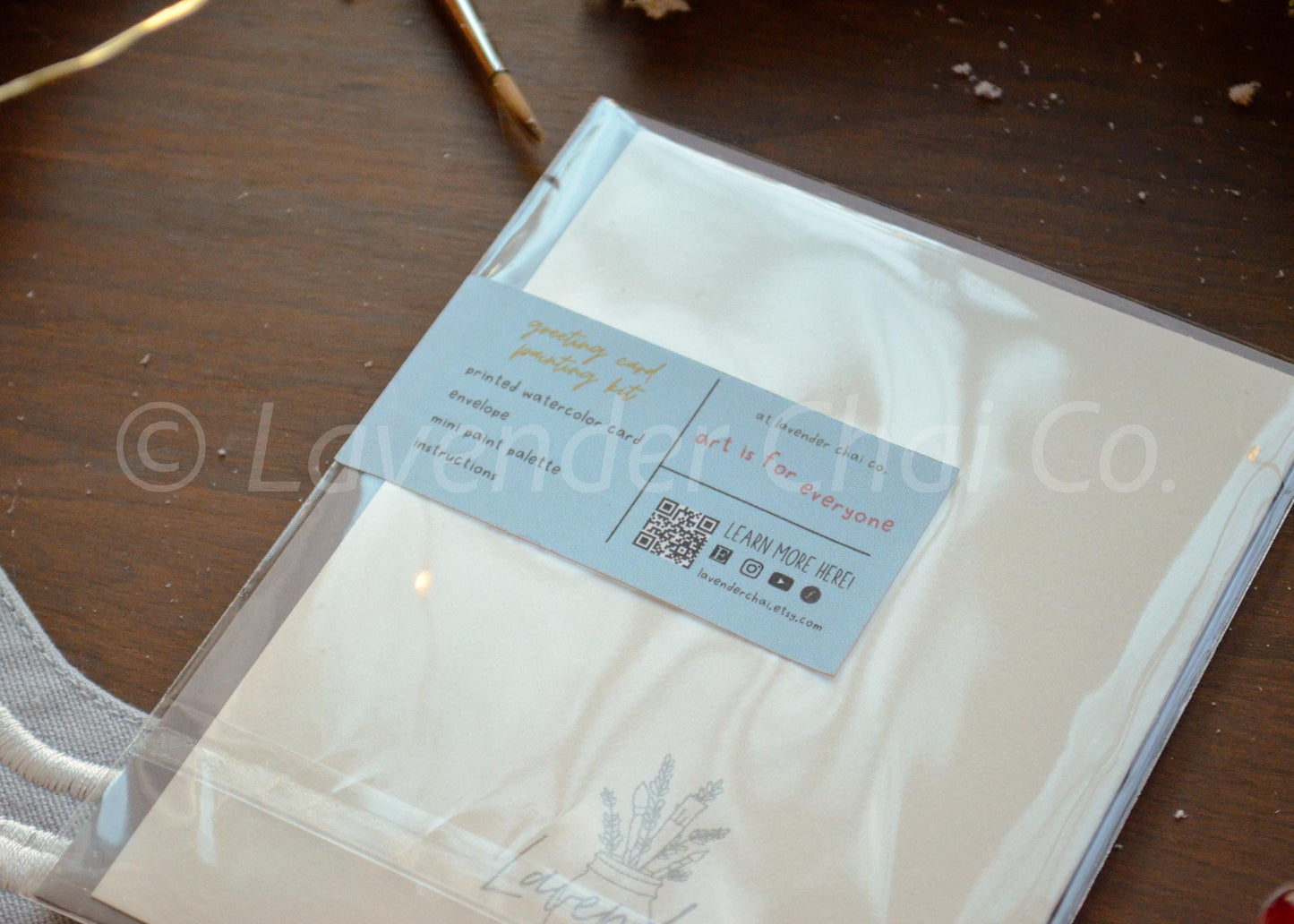 Watercolor Greeting Card Painting Kit- Holiday Wreath