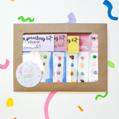 Flower Bouquet Mini Painting Kit BUNDLE