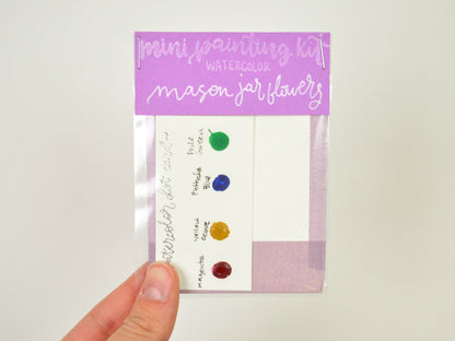 Mini Painting Kit- Mason Jar Flowers